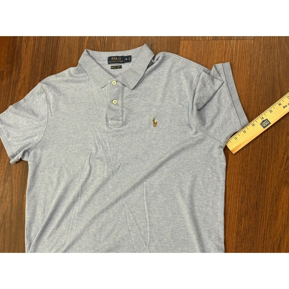 Polo Ralph Lauren Pima Soft Touch Polo‎ Shirt Men's XL Gray